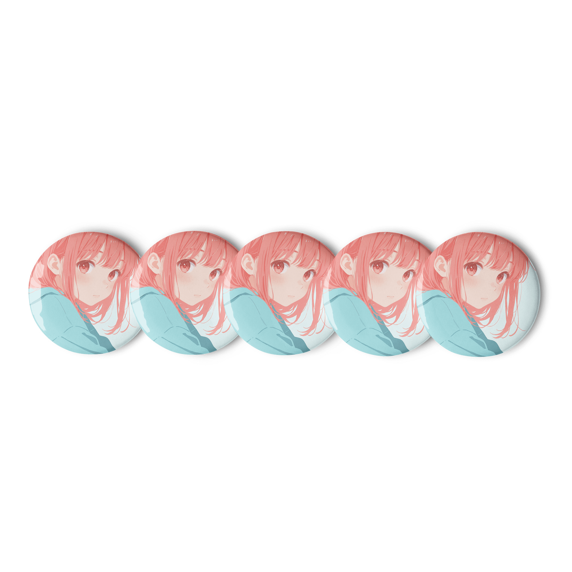 Pastel Anime Pin Buttons Set product image (1)