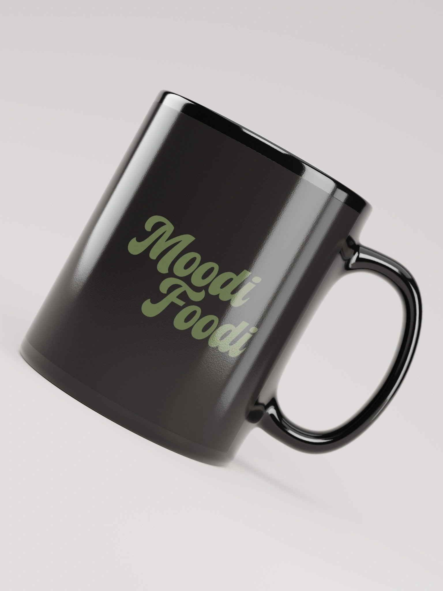 Moodi Foodi Originals Black Mug – Olive with Matte Center Finish product image (1)