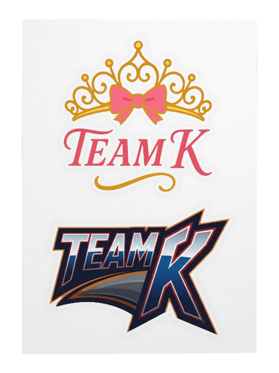 TEAM K V1 & V2 STICKERS Sheet product image (3)