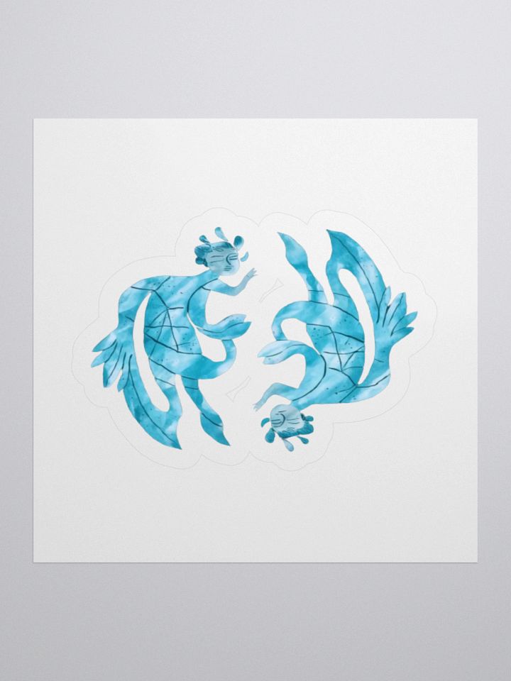 Stunning Pisces Dragon Vinyl Sticker - Ideal for Laptops and Notebooks! product image (1)