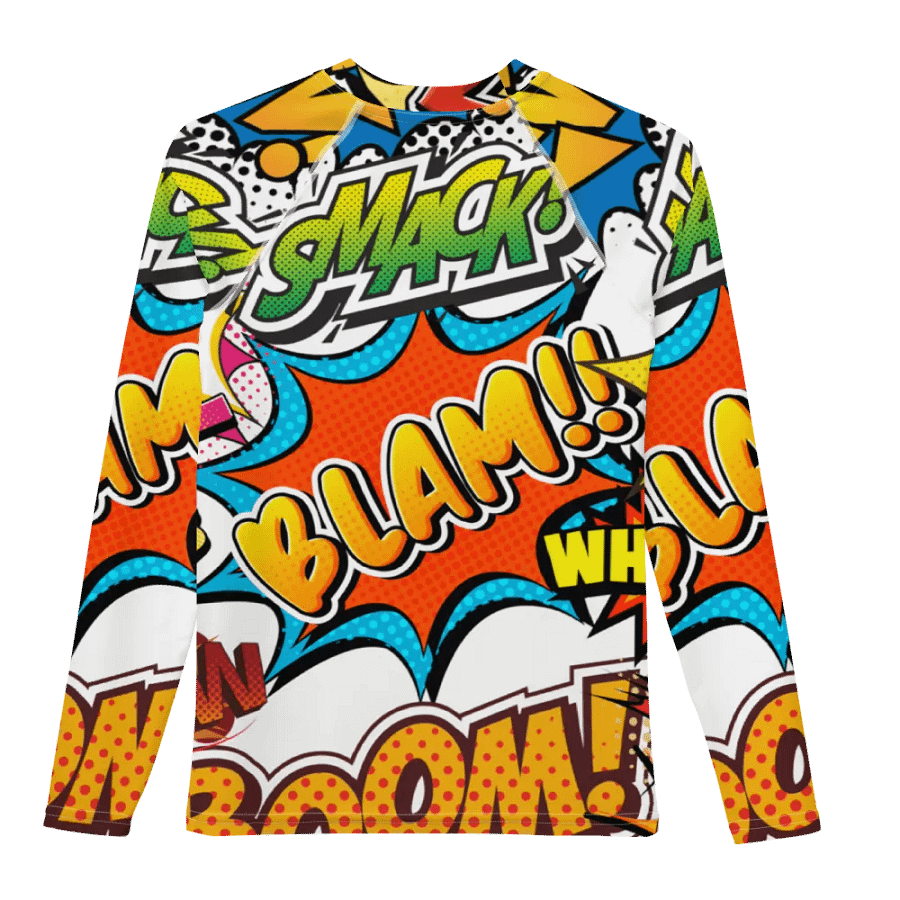 Dynamic Comic Action All-Over Print Youth Rash Guard product image (8)