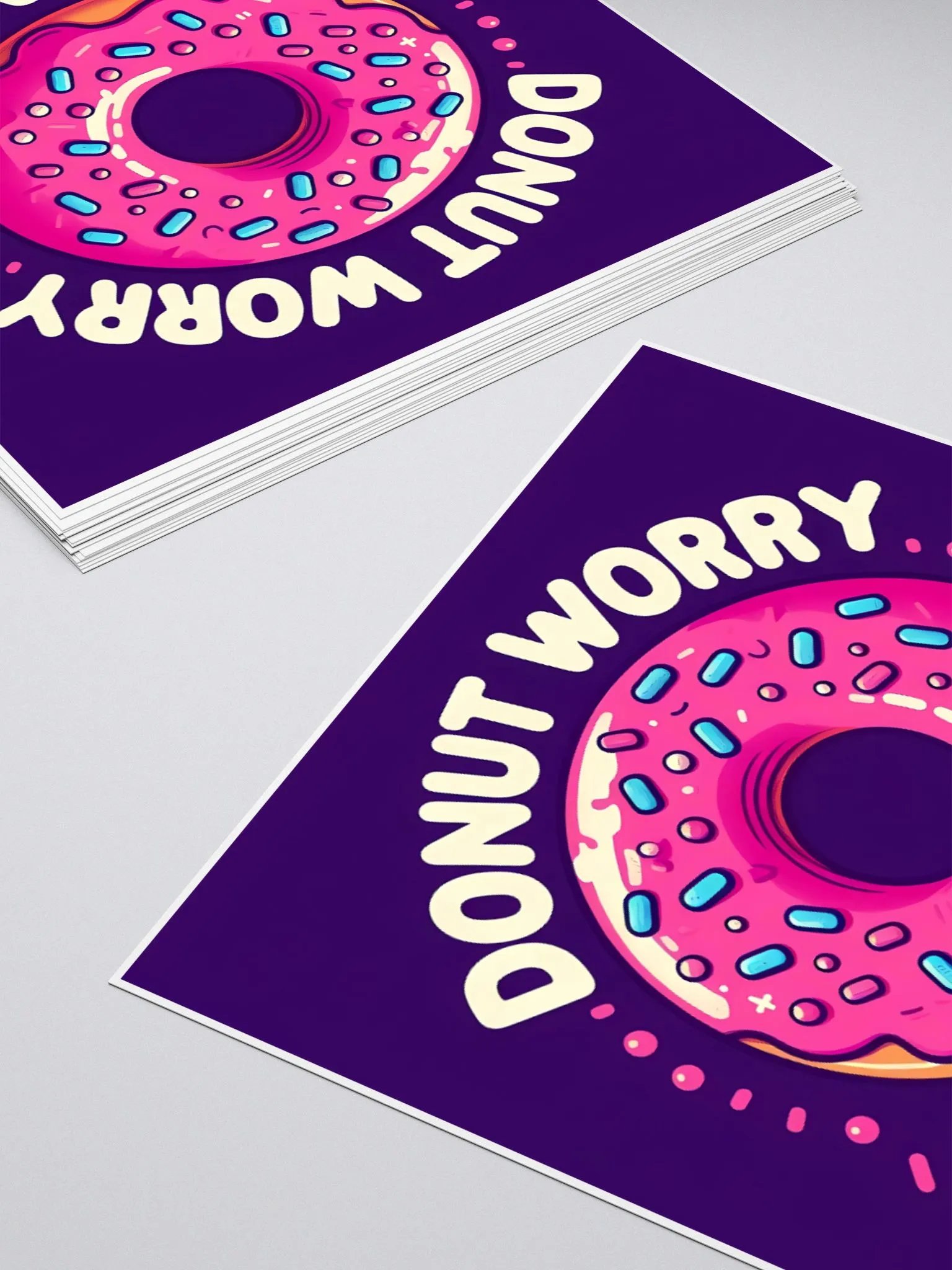 Donut Worry Be Happy Sticker Set product image (10)