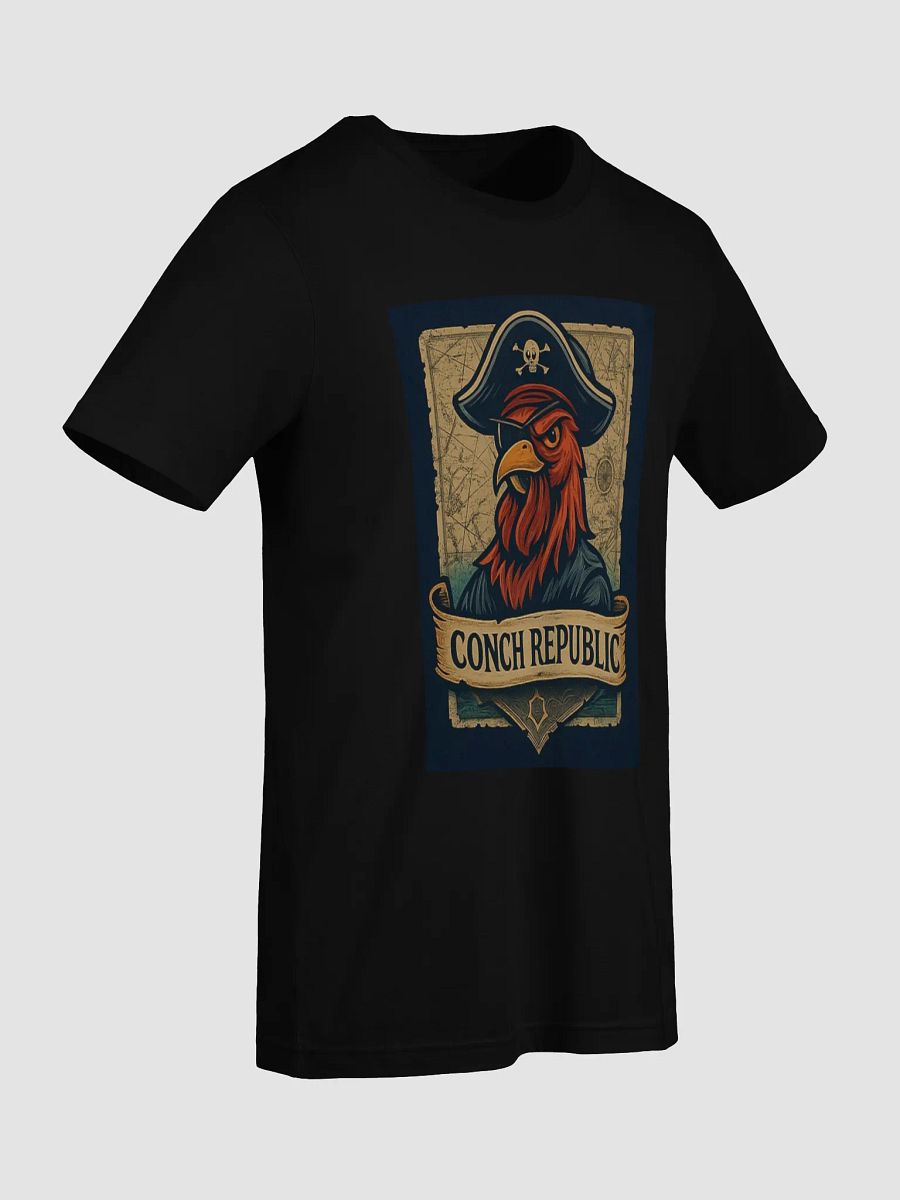 Key West Conch Republic Parrot Pirate Ultra-Soft Black Tee product image (8)