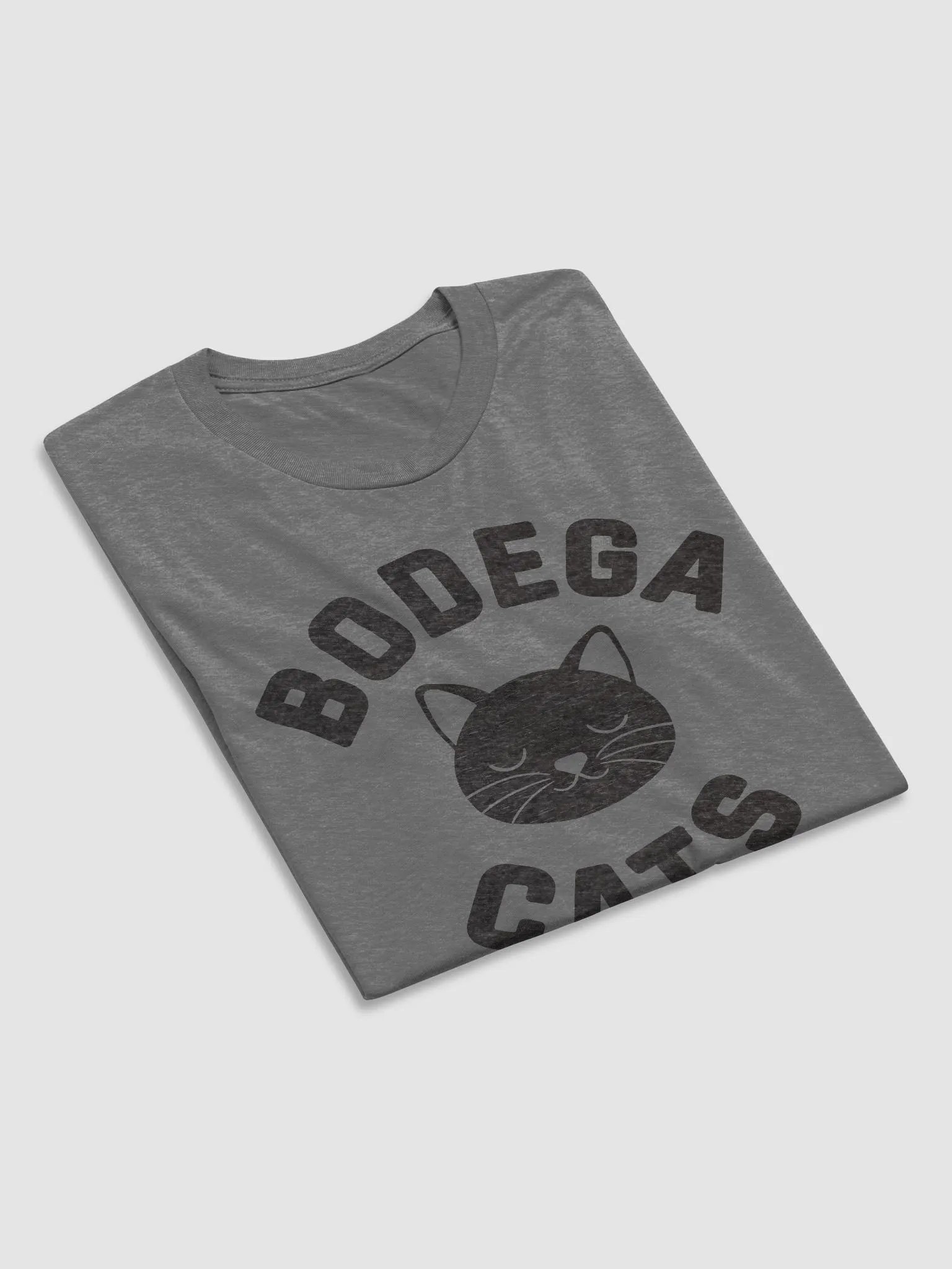 Bodega Cats // Unisex Triblend (Black Heather Text) product image (2)