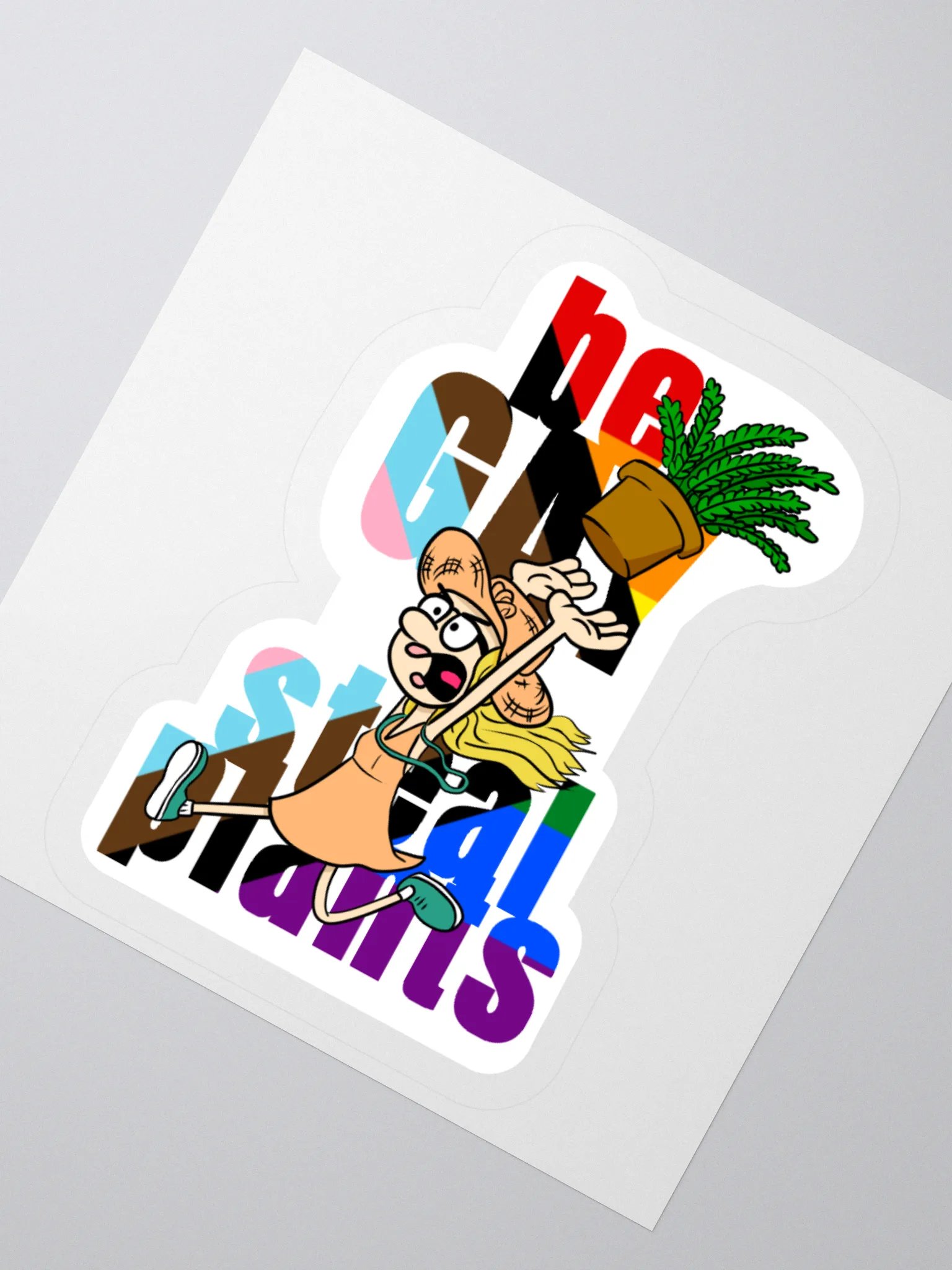 Fern Girl (Rainbow) Sticker product image (2)