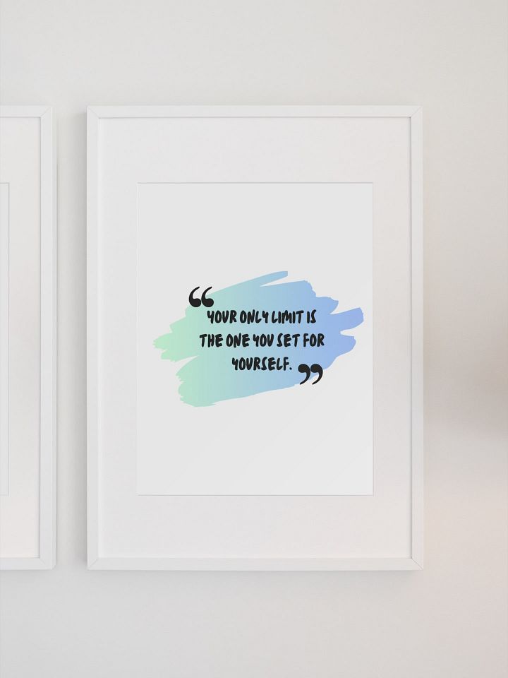 Inspirational Wall Art, Empowering Home Office Decor, Self-Motivation Quote Print, Positive Mindset Poster, Encouragement Gift Idea product image (1)