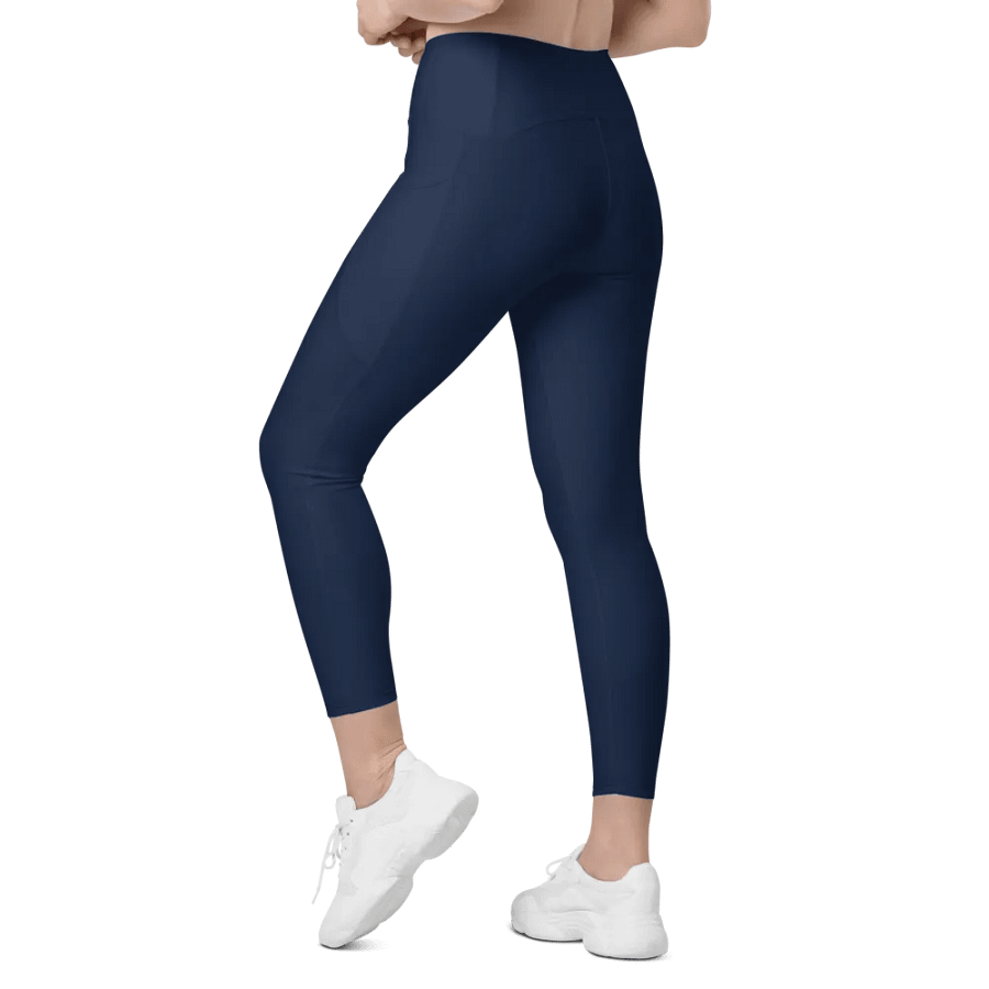 Abstract Blue Leggings with Pockets product image (6)