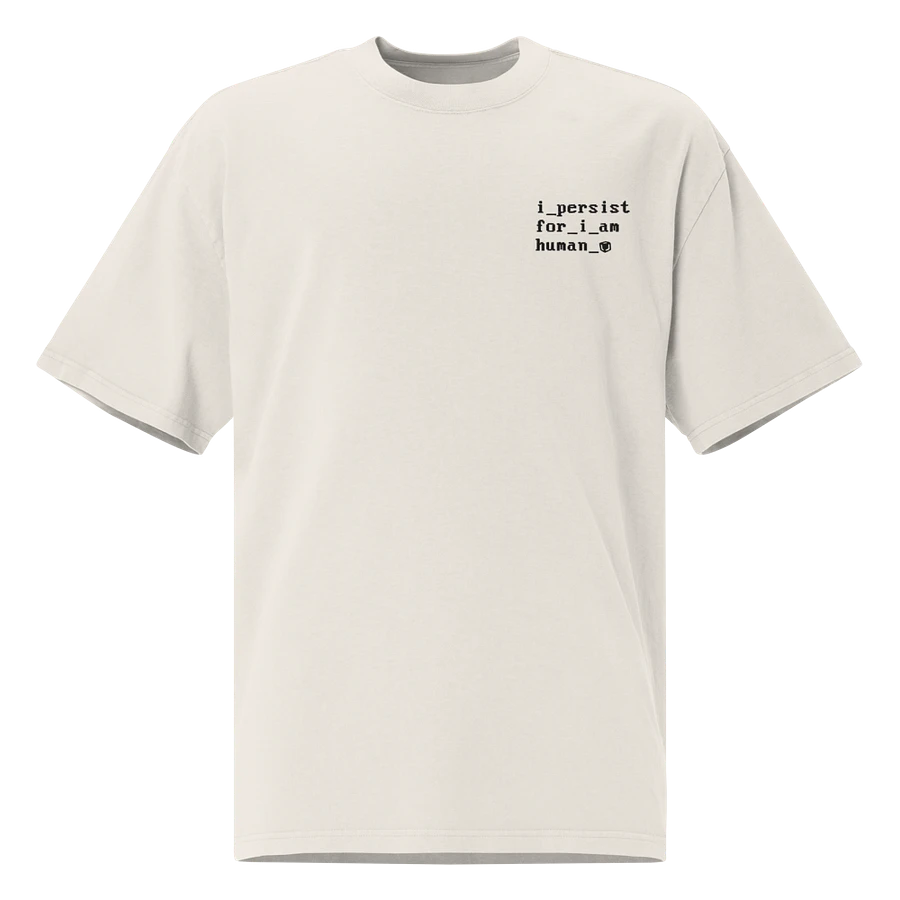 Athletic Tee: I Persist, for I am Human (White) product image (1)