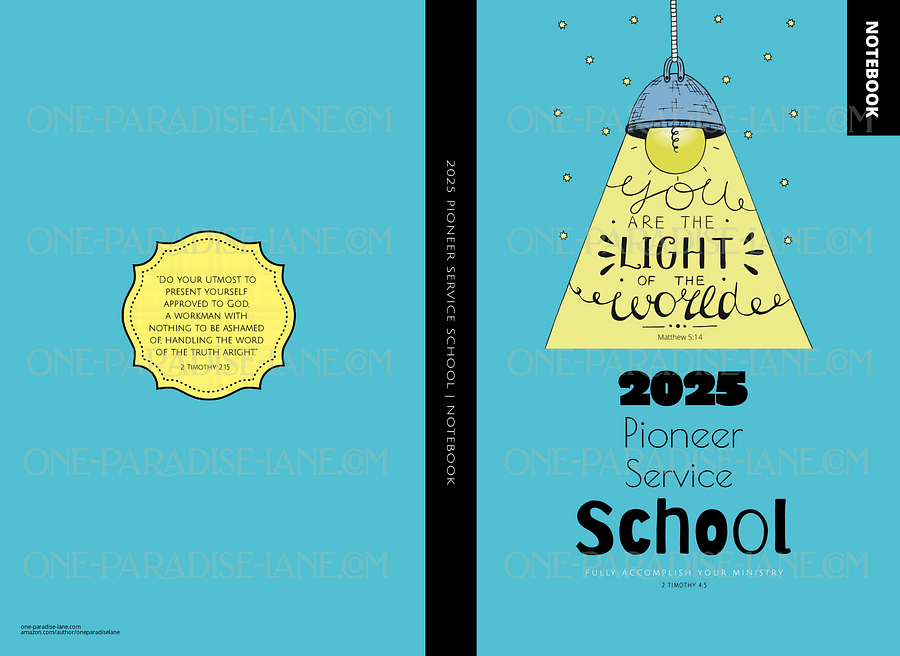2025 Pioneer School Digital Notebook | You Are the Light of the World | Regular Pioneer Service (PDF) product image (3)