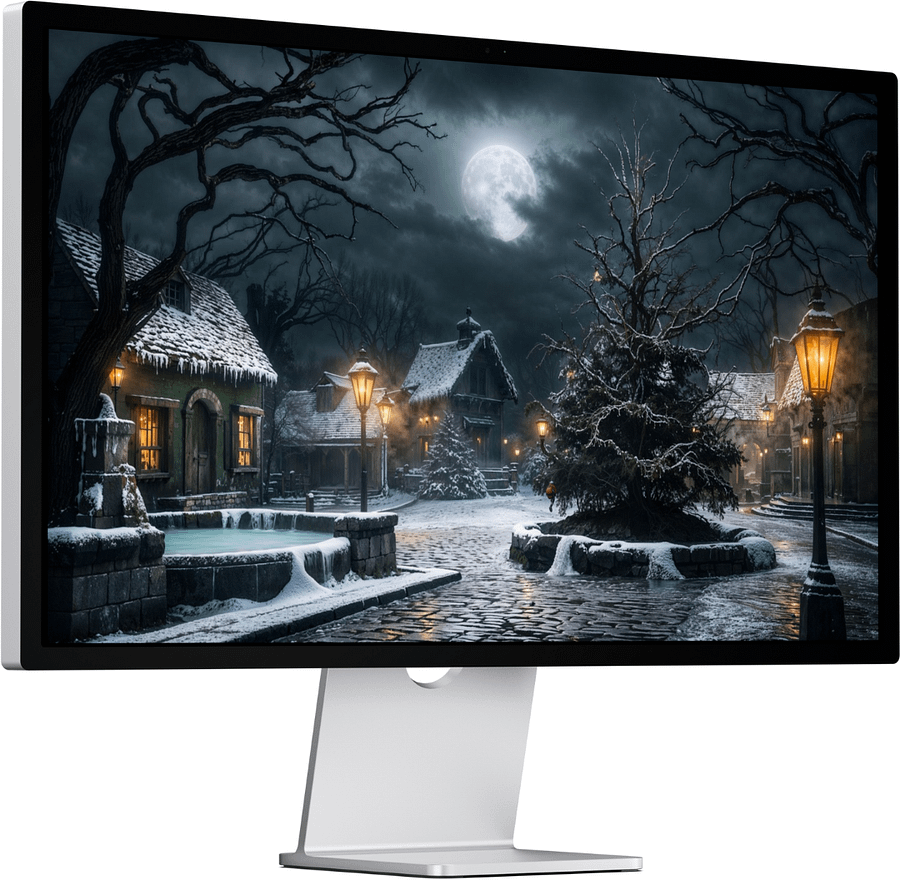 Quaint Christmas Desktop Wallpaper product image (2)