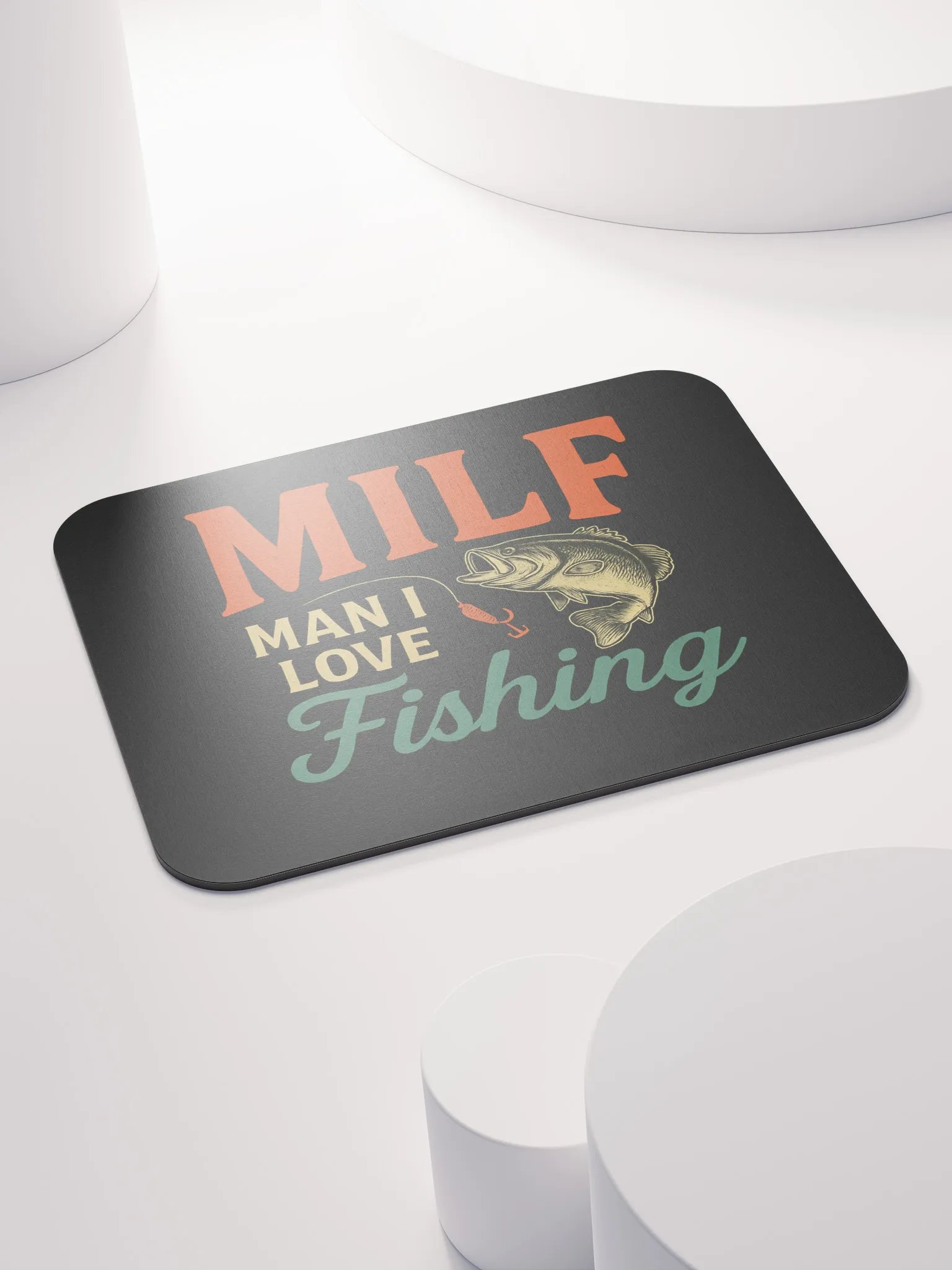 Funny Fishing Mouse Pad – MILF: Man I Love Fishing product image (4)