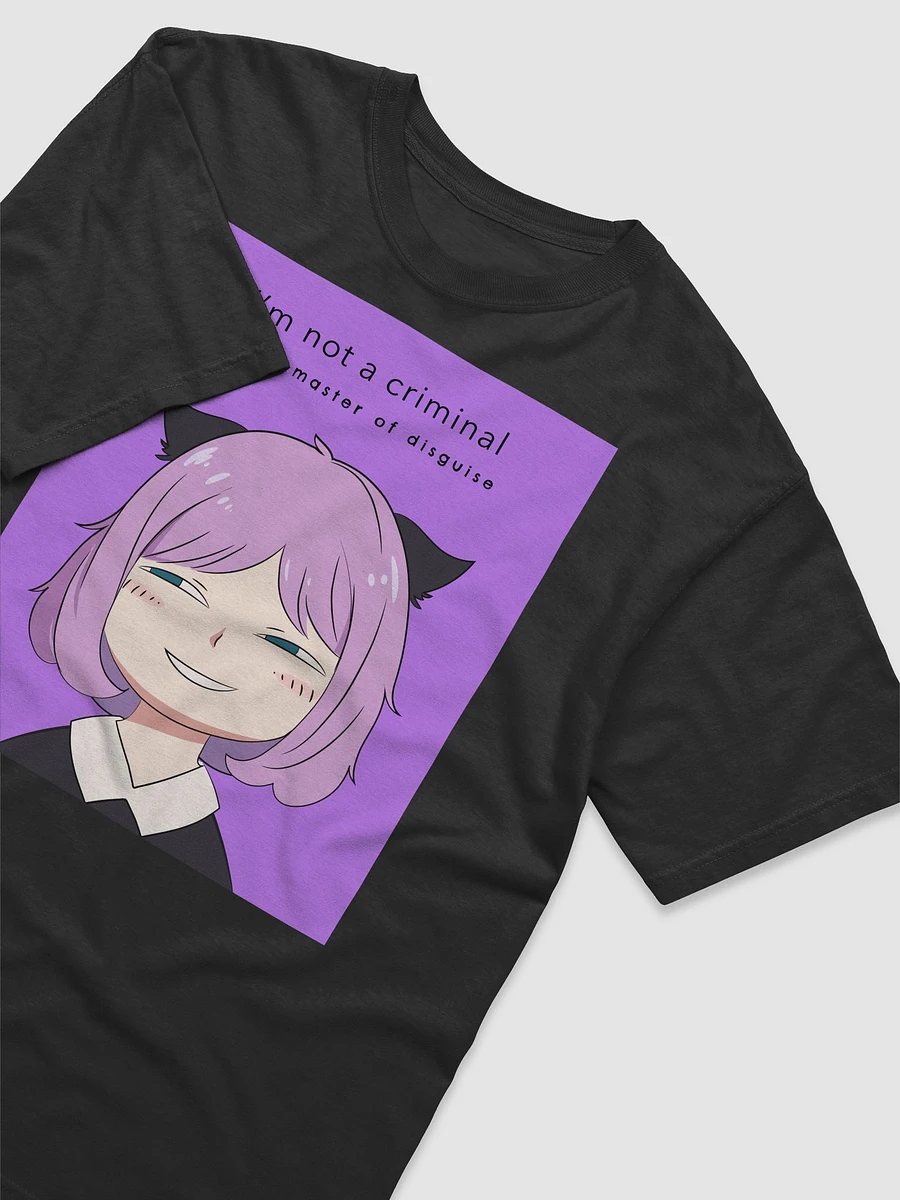 Anya's Mischievous Grin: I'm Not a Criminal, I'm a Master of Disguise! Spy x Family Inspired T-Shirt Perfect for Anime Fans! product image (2)