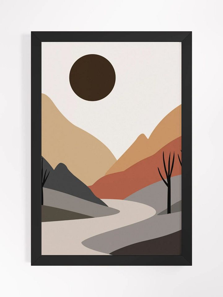 Eco-Friendly Ayous Wood Framed Matte Poster product image (2)