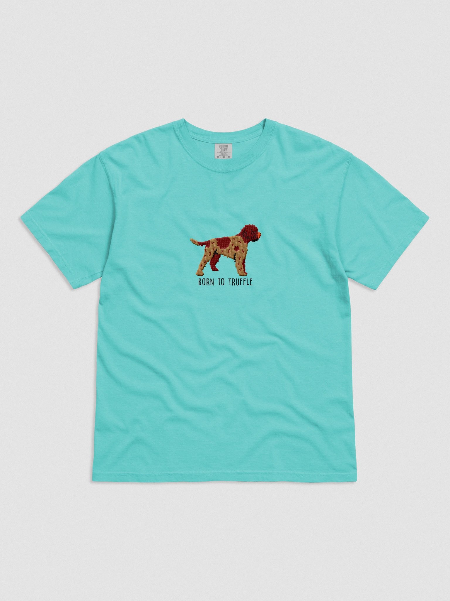 Born to Truffle T-Shirt(Embroidered) of a Lagotto Romagnolo(Liver Roan) product image (4)