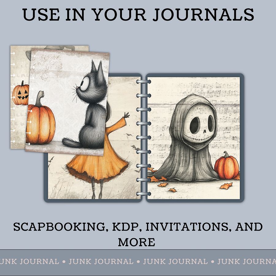 Spooky Halloween - Digital Papers V7- Commercial Use product image (3)