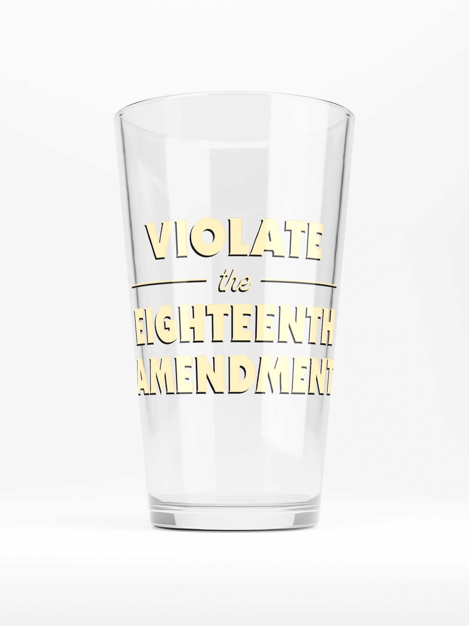 Violate the Eighteenth Pint Glass product image (1)