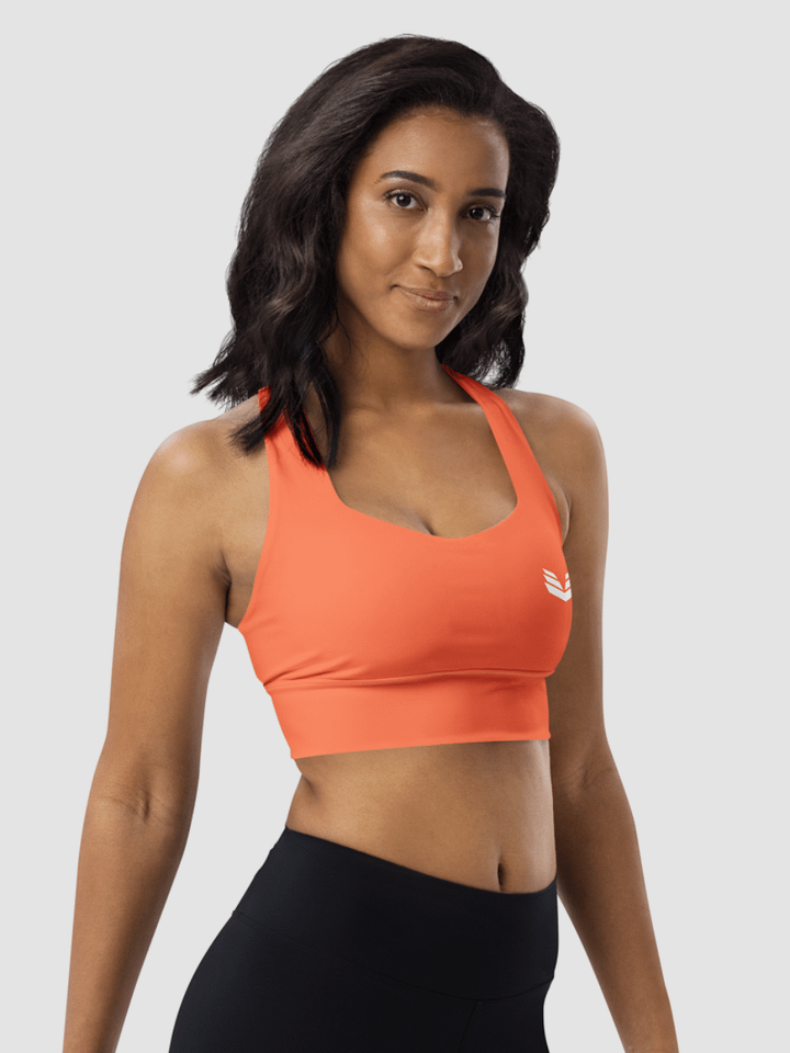 Longline Sports Bra - Coral Rush product image (1)