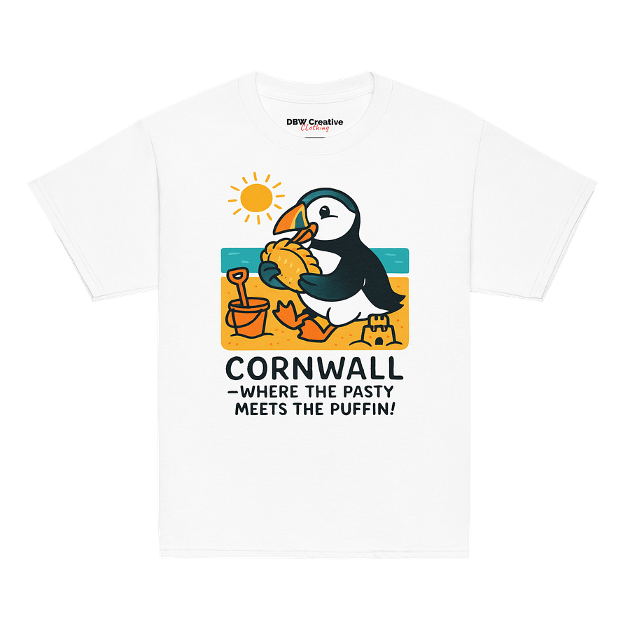 "Cornwall: Where the Pasty Meets the Puffin!" Youth Classic Tee product image (3)