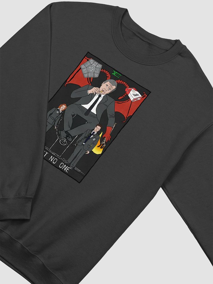 The Cigarette Smoking Man Devil Card Sweatshirt product image (2)