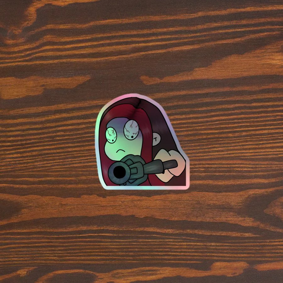 UsedBiscuits Saythatagain emote sticker holographic product image (5)