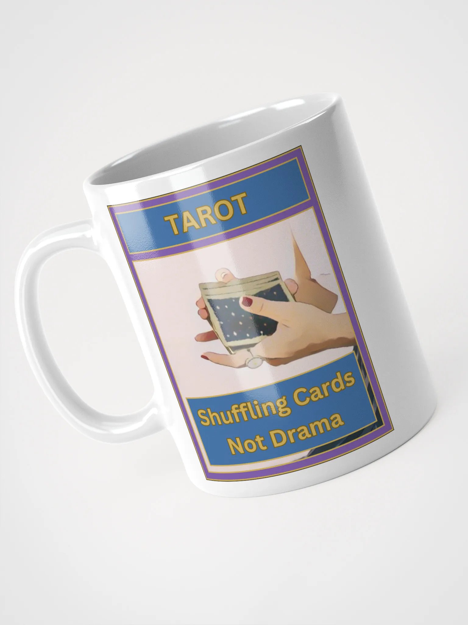 Tarot Shuffling Cards Not Drama Tarot Mug, Tarot Card Vibes Mug, Tarot Card Mug product image (3)