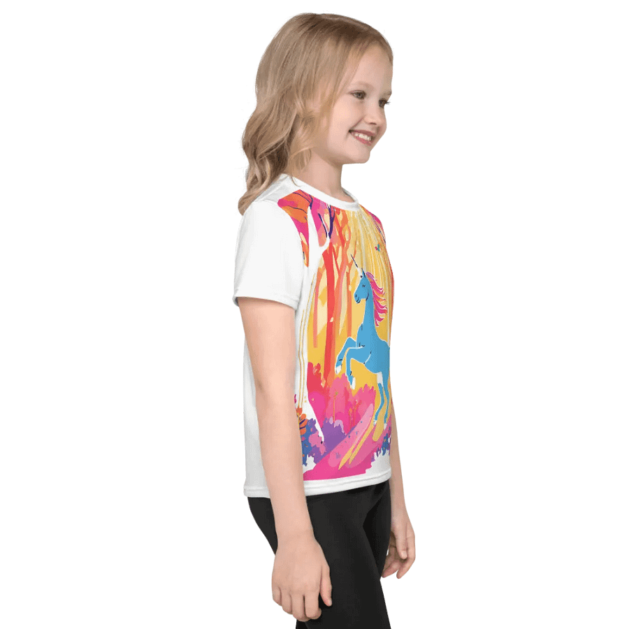 Whimsical Unicorn Adventure Kids T-Shirt product image (4)
