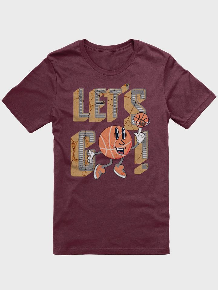 Lets Go Basketball Mascot Spinning Fun Tee product image (1)