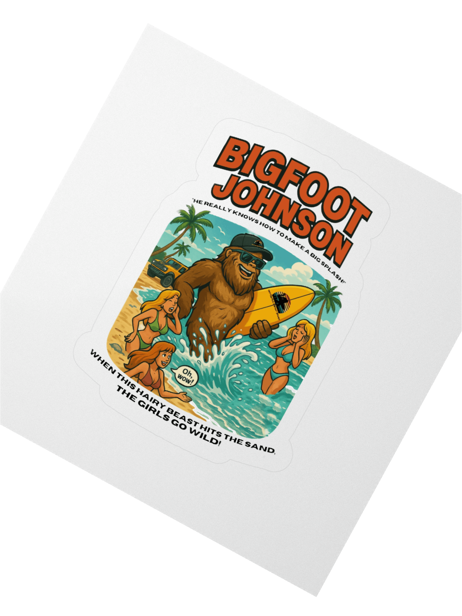 Destination Bigfoot Bronco Bigfoot Johnson Big Splash Decal (Multiple Sizes Available) product image (4)