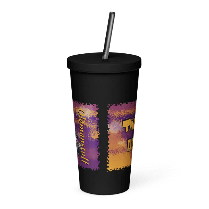 Therapie Edelstahlbecher 600ml mit Trinkhalm product image (2)