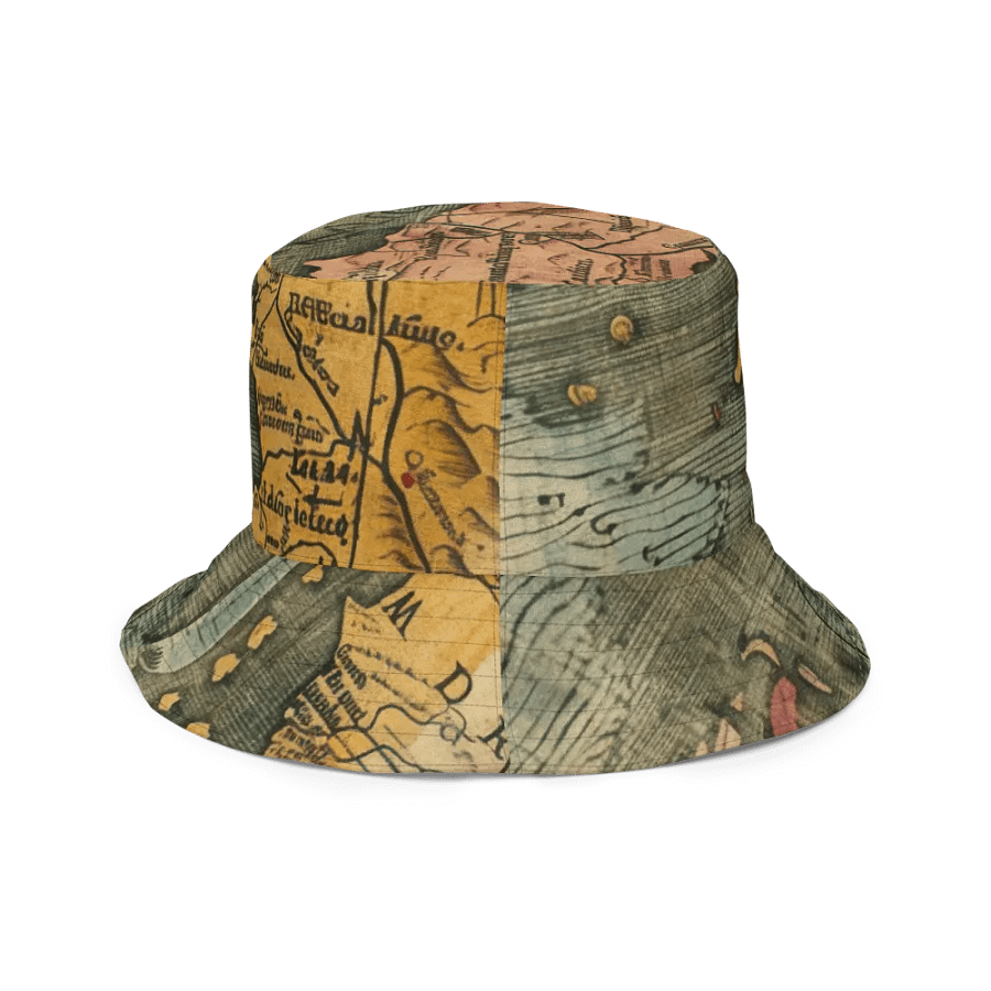 Timeless Voyage: Antique Map of Europe and Africa Reversible Bucket Hat product image (12)