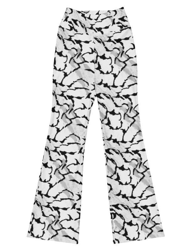 Black White Flare Leggings product image (1)