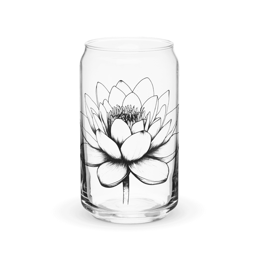 Water Lily Can-Shaped Glassware product image (1)