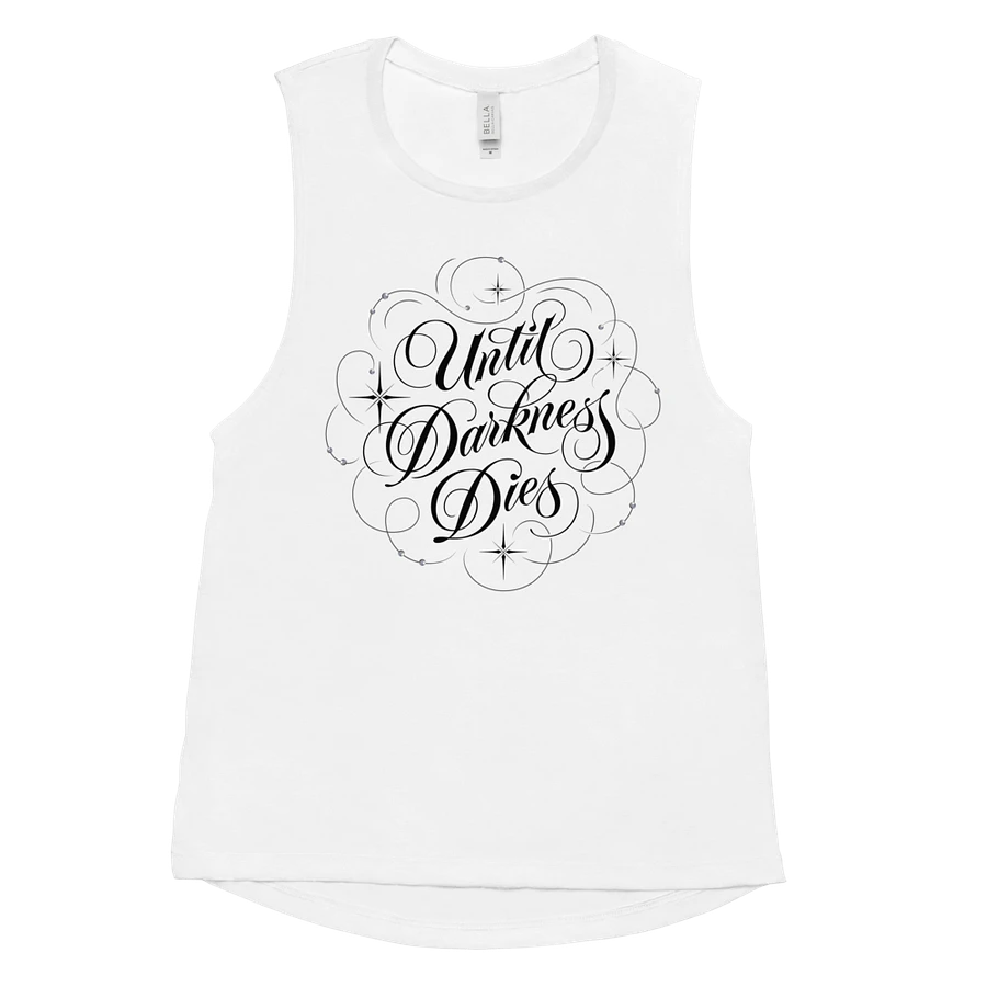 Until Darkness Dies (swirls design) Bella+Canvas Women's Flowy Muscle Tank product image (47)