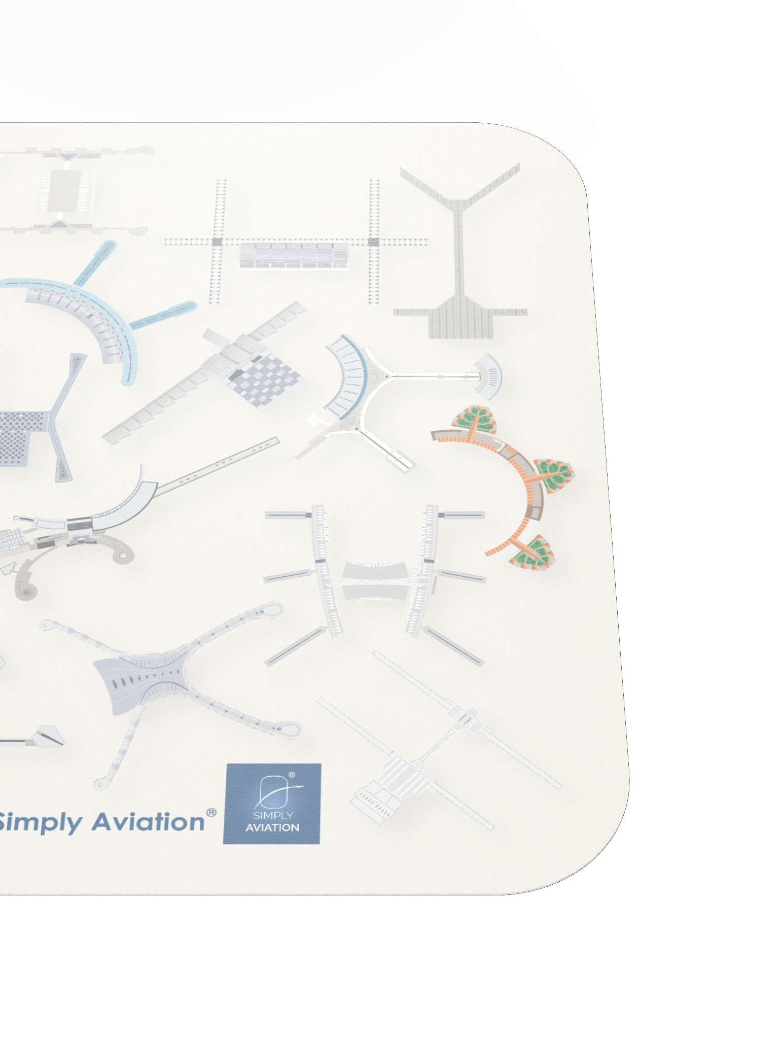 Airport Terminals - Mouse Pad Beige product image (5)
