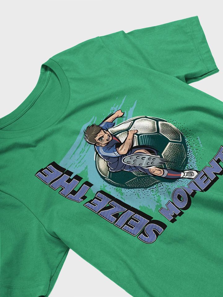 Seize The Moment Soccer Kick Motion Graphic T-Shirt product image (17)