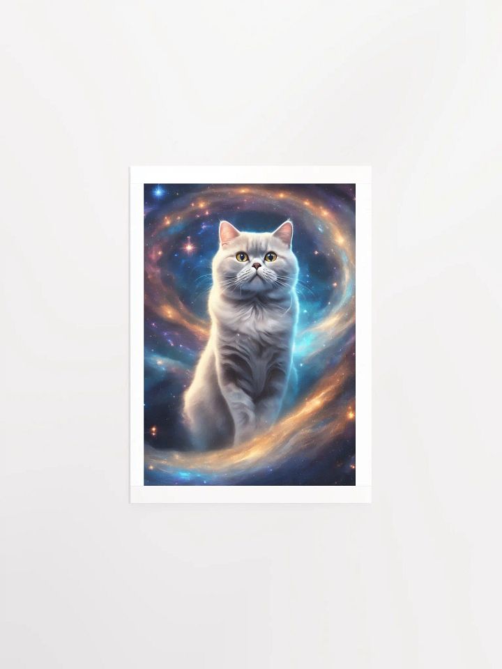 Cosmic British Shorthair Cat Fantasy Poster product image (1)