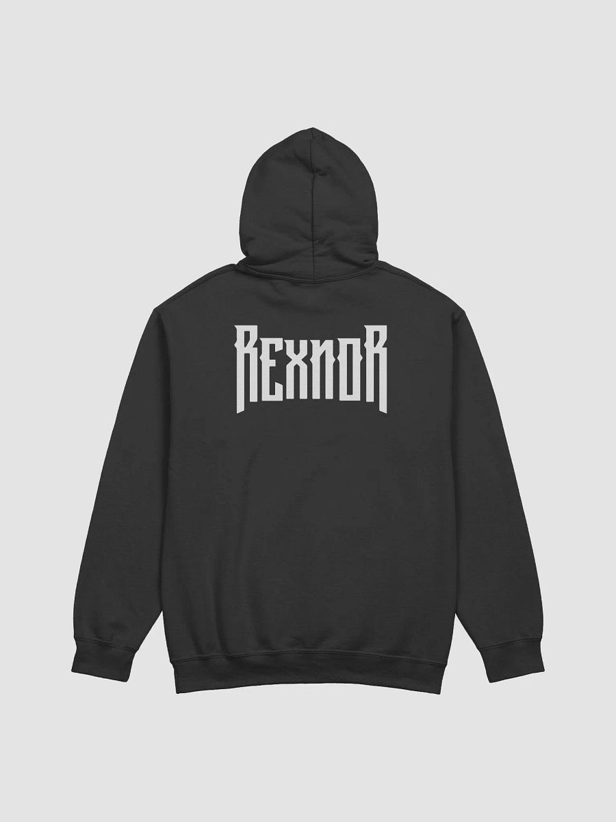 REXNOR Berserker Hoodie (White Logo + Text Upper Back) product image (4)