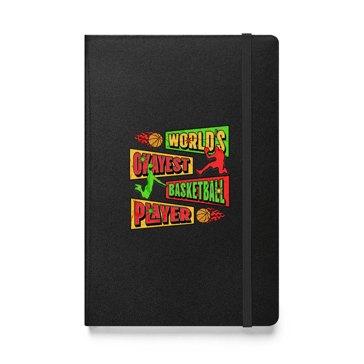 Worlds Okayest Basketball Player Hardcover Notebook product image (1)