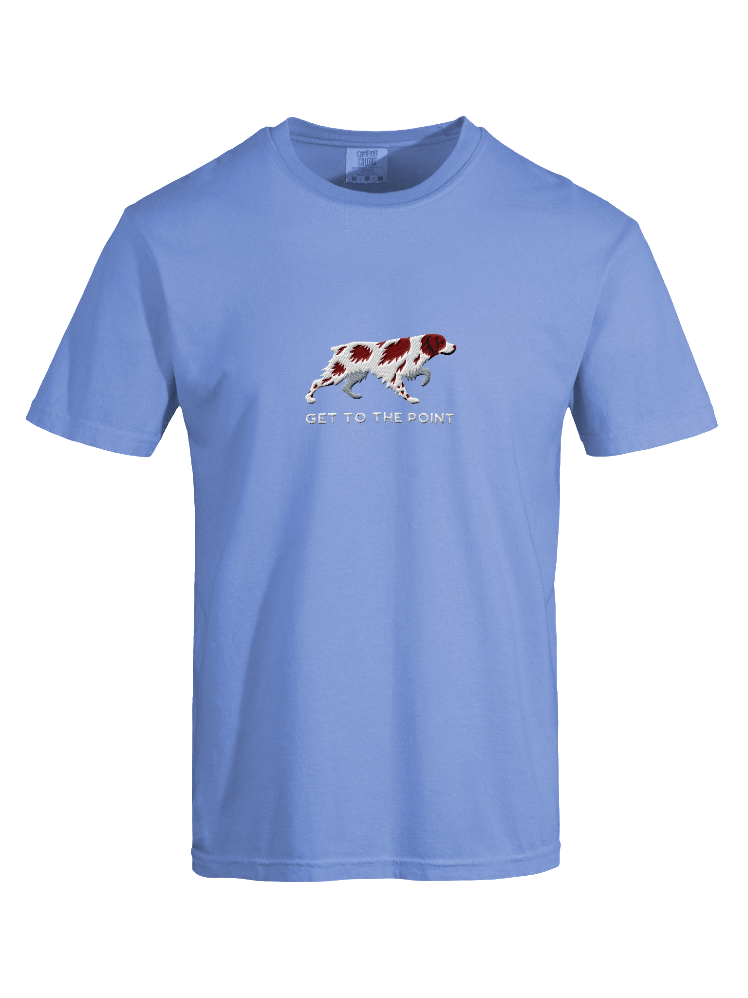 Get to the Point T-Shirt(Embroidered) of a Brittany Spaniel(Liver & White) product image (37)