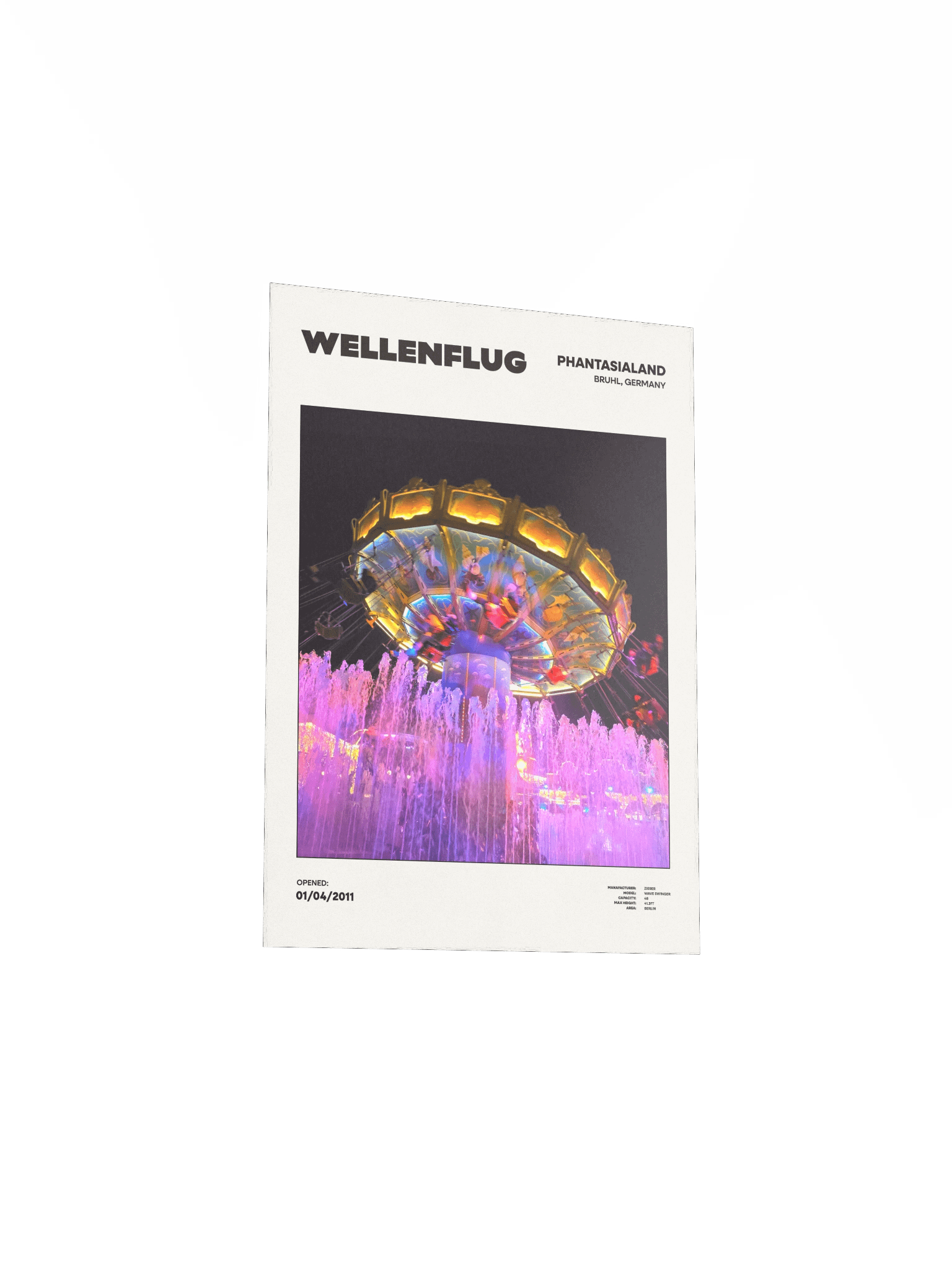 Phantasialand Wellenflug Premium Poster product image (3)