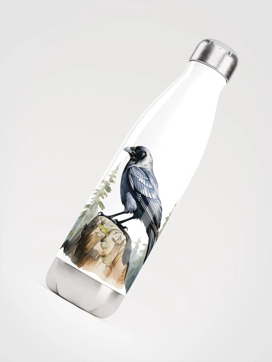Ultimate Nordic Forest Crow Water Bottle product image (4)