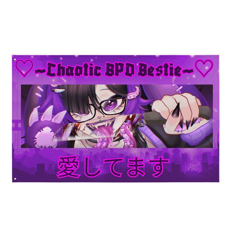 🔮Goth Flag - BPD Bestie Collection🐰 | 20% of profits go to BPD charity~💜