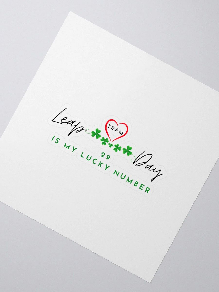 Kiss Cut Sticker - 29 IS MY LUCKY NUMBER product image (2)