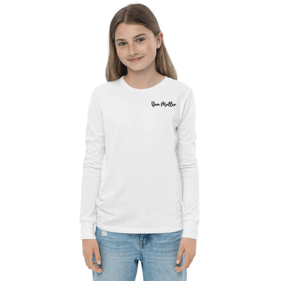 You Matter Long Sleeve Youth T-shirt product image (15)
