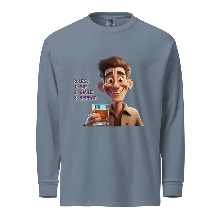 Sip, Smile & Repeat - Men's Long Sleeve Shirt product image (5)