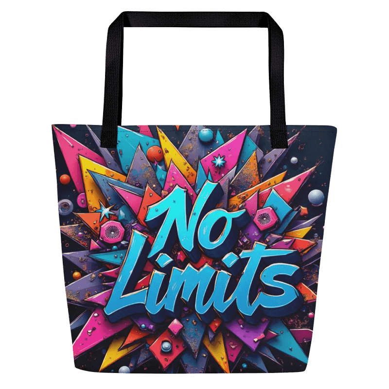 No Limits Graffiti Tote Bag