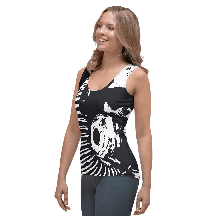 DJ JOE VIRUS SKULLY ALL OVER PRINT WOMEN'S TANK product image (3)