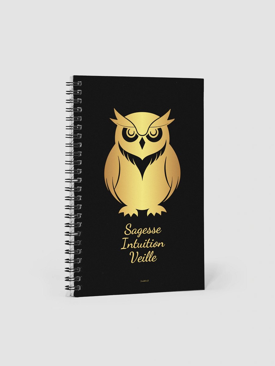 Carnet Symbole Doré - Chouette - NoteBook Cadeau Symbolique product image (1)