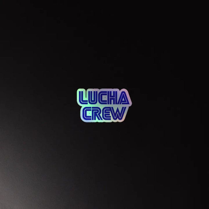 LUCHA CREW logo holo sticker product image (2)