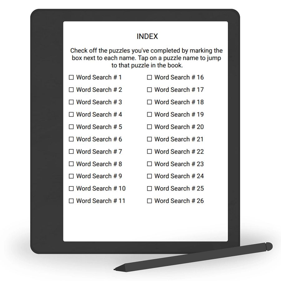 Kindle Scribe Bible Word Search Puzzles | Interactive Puzzle | Remarkable 2 Compatible | Digital Download for e-reader | PDF product image (5)